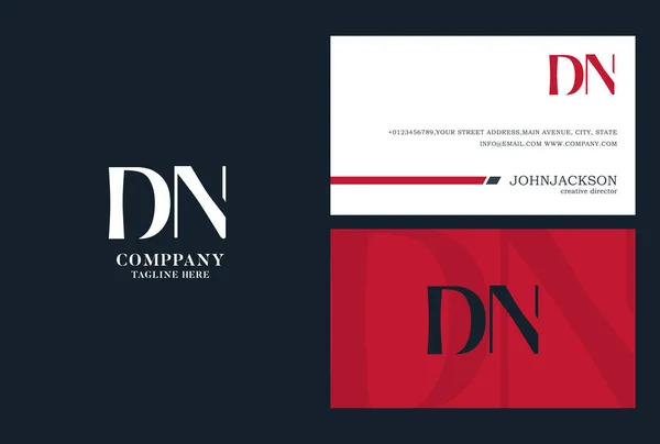 DN Cartas Comuns Logo — Vetor de Stock