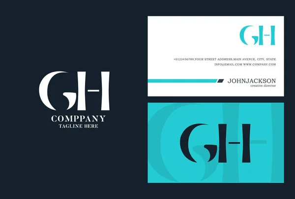 Логотип GH Joint Letters — стоковый вектор