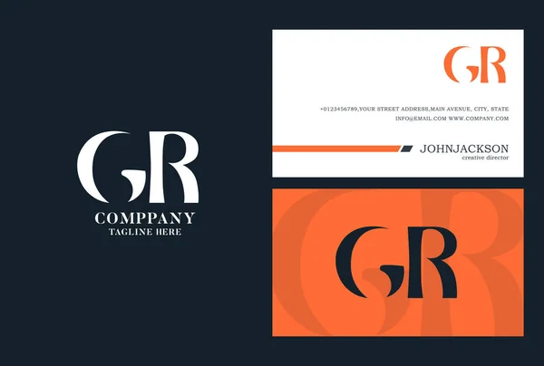 GR Joint dopisy Logo — Stockový vektor