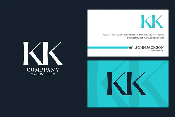 KK спільне літери логотип — стоковий вектор
