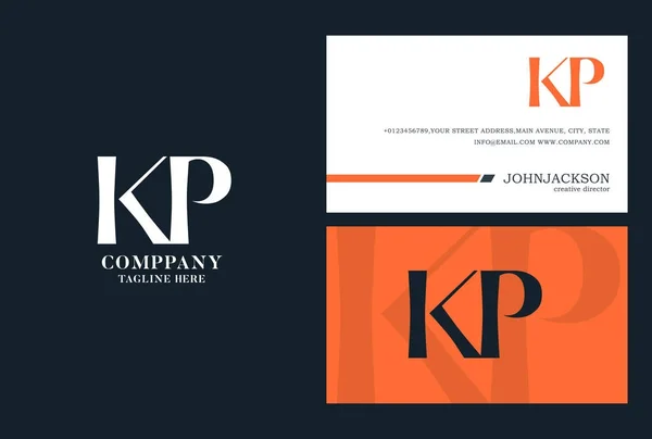 KP Cartas Comuns Logo —  Vetores de Stock
