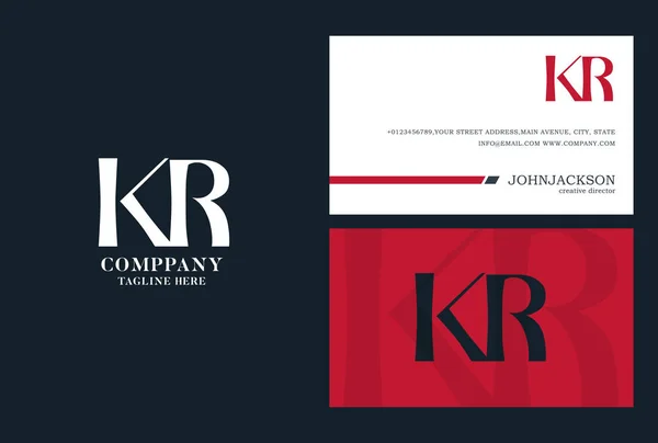Kr спільне літери логотип — стоковий вектор