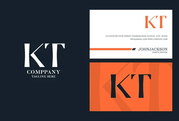 Kt Joint dopisy Logo — Stockový vektor
