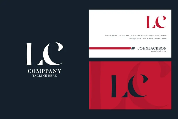 Logotipo das Cartas Comuns LC — Vetor de Stock