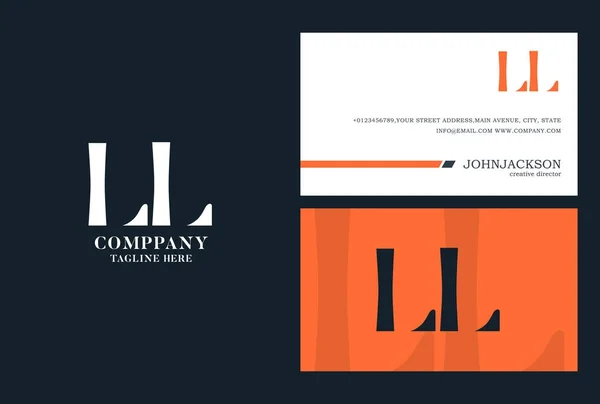 LL Logo des lettres conjointes — Image vectorielle