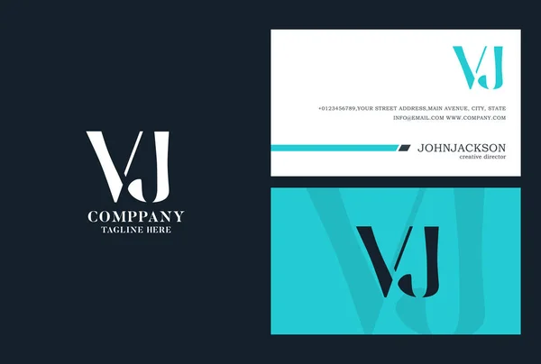 Logotipo comum bc Vj — Vetor de Stock