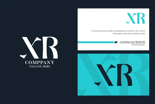 Logotipo com letras conjuntas Xr — Vetor de Stock