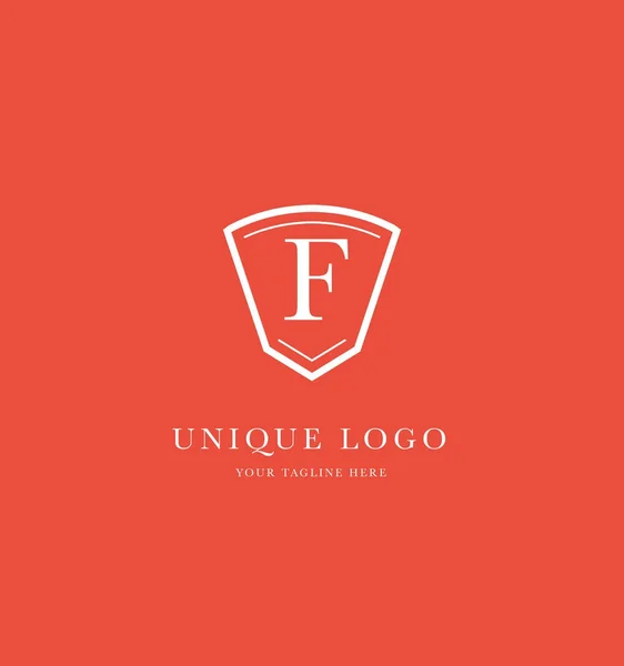 Escudo Logotipo Ícone Template Vector Ilustração — Vetor de Stock