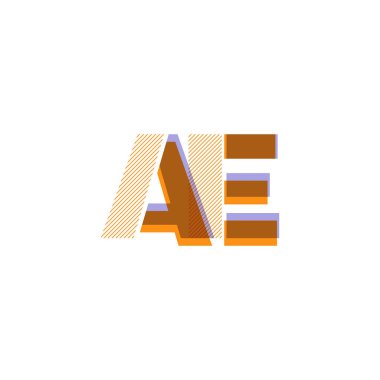 AE satır logo vektör çizim