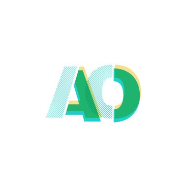 ao line logo vektör illüstrasyonu