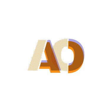 ao line logo vektör illüstrasyonu