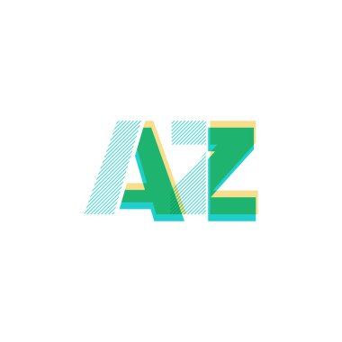 az satırı logo vektör çizim