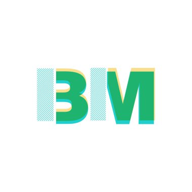 BM satır logo vektör çizim