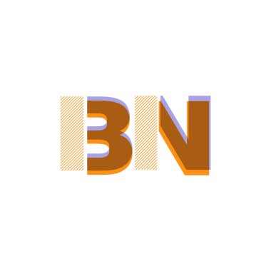 Bn hat logo vektör çizim