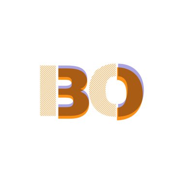 Bo satır logo vektör çizim