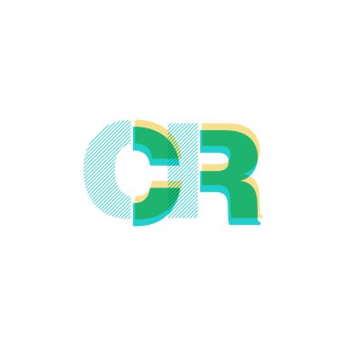 CR satır logo vektör çizim
