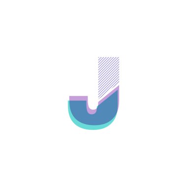 j satır logo vektör çizim