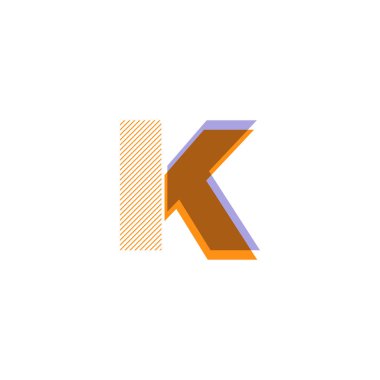 k satır logo vektör çizim
