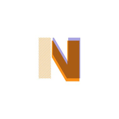 n satır logo vektör çizim