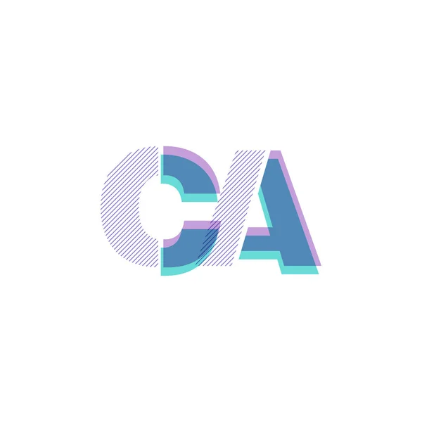 Logo huruf bersama Ca - Stok Vektor