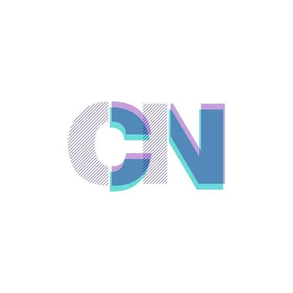 Логотип спільних літер Nc — стоковий вектор