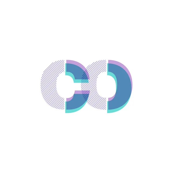 Gemeinsame Buchstaben logo nc — Stockvektor