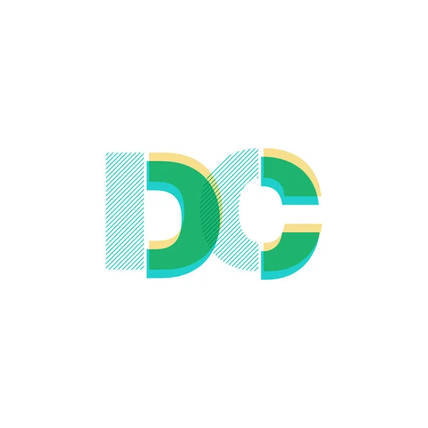 Gemeinsame Buchstaben Logo dc — Stockvektor