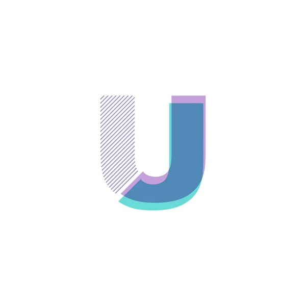 Litery Linia Logo Wektor Ilustracja — Wektor stockowy