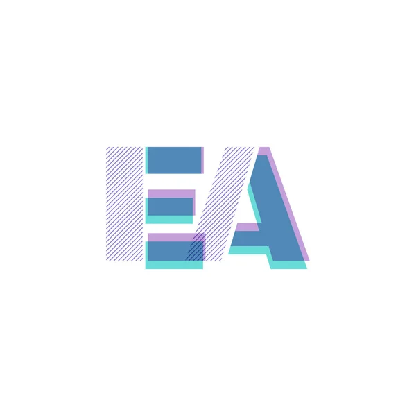 联合字母徽标 Ea — 图库矢量图片