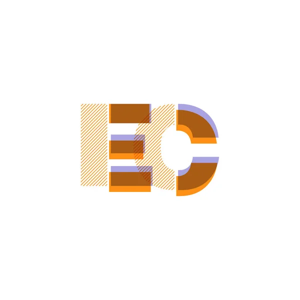 Litery wspólnego logo — Wektor stockowy
