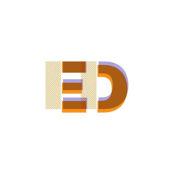 Gemensamma bokstäver logotyp — Stock vektor