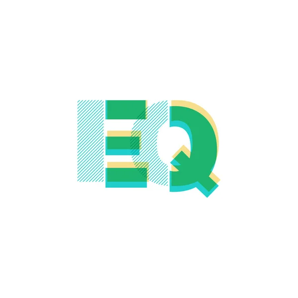 Wspólne logo litery Eq — Wektor stockowy