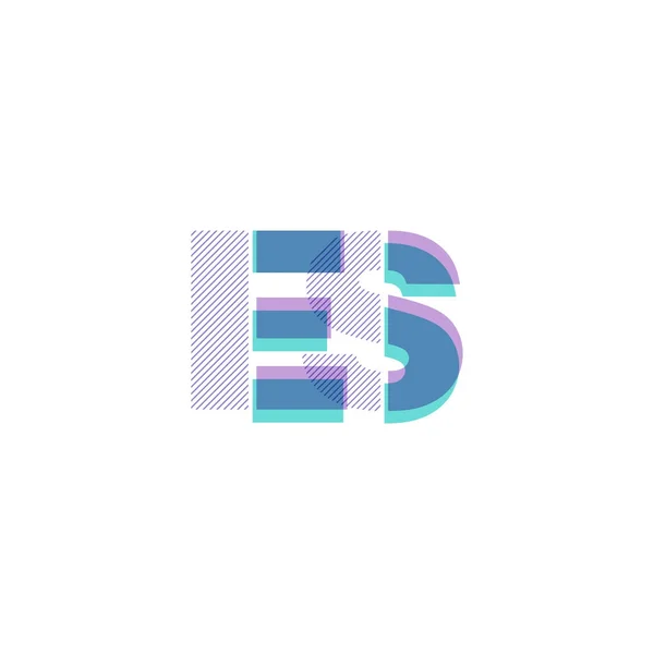 Společné logo dopisy Es — Stockový vektor