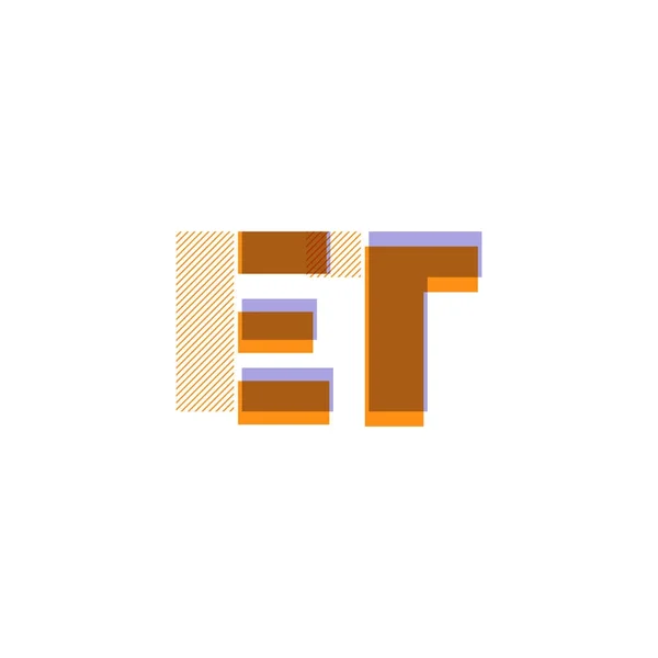 Logo lettere congiunte — Vettoriale Stock
