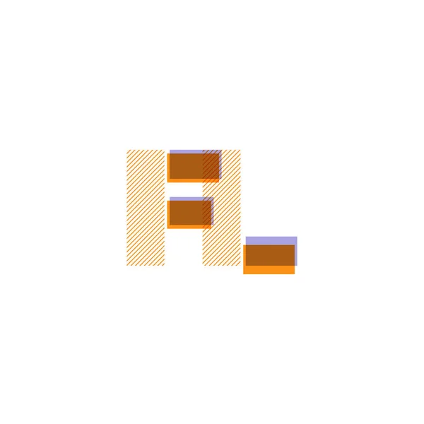 Letras conjuntas logo Fl — Archivo Imágenes Vectoriales