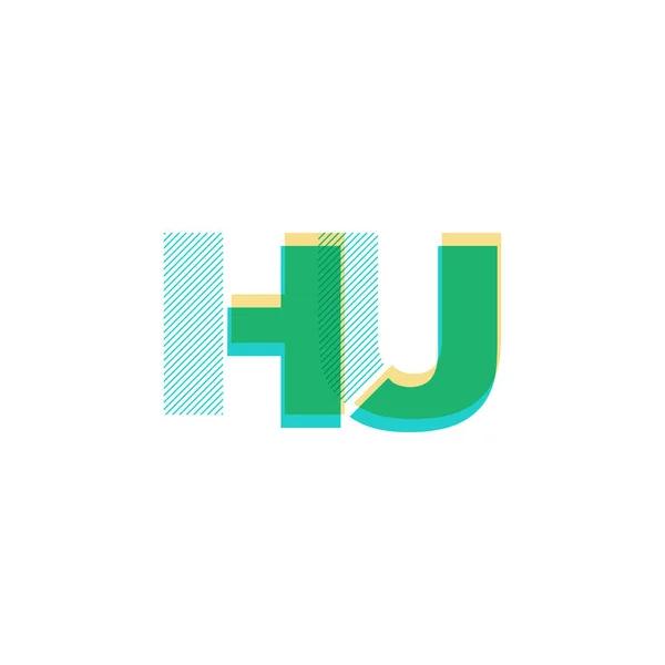 Ortak harf logo — Stok Vektör