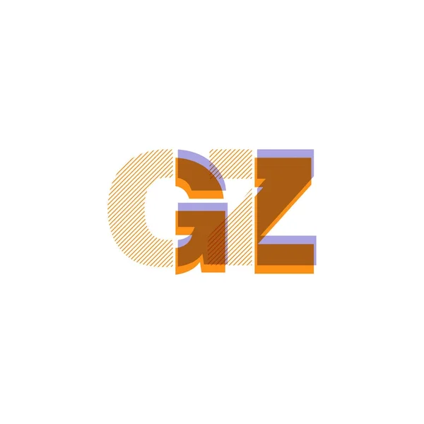 Gezamenlijke brieven logo — Stockvector