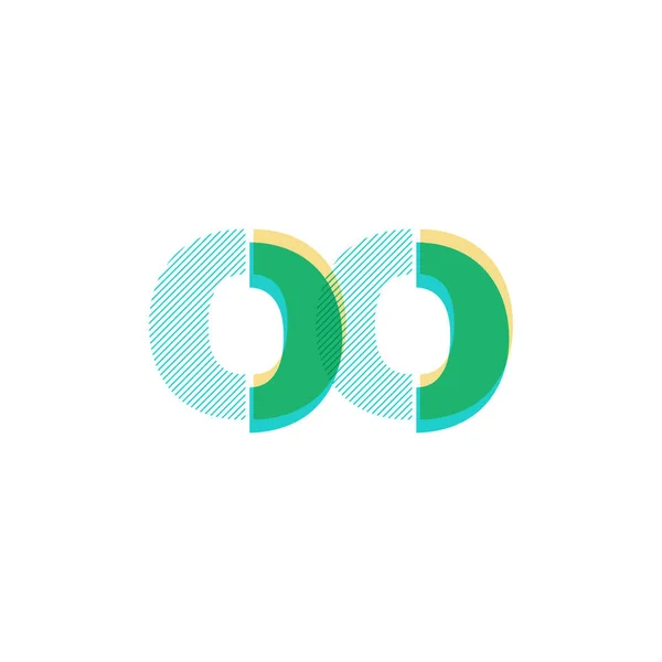 Lettres communes logo Oo — Image vectorielle