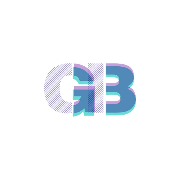 Gezamenlijke brieven logo — Stockvector