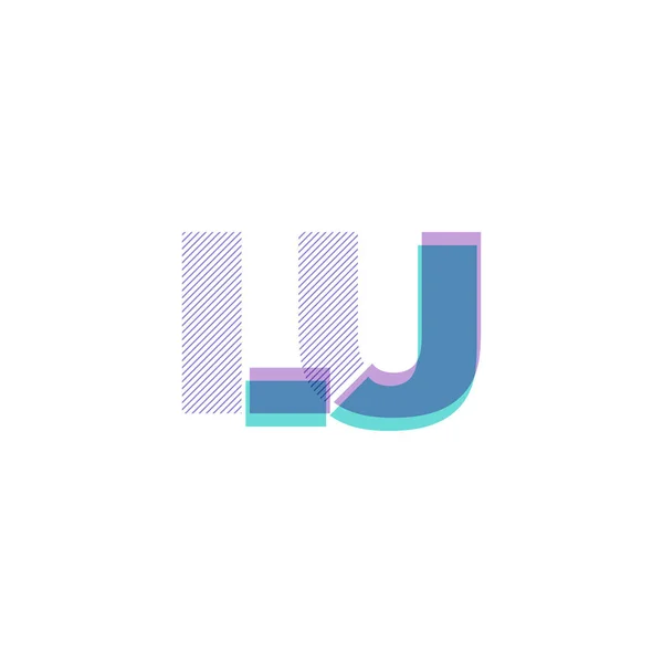 Lettres communes logo Lu — Image vectorielle