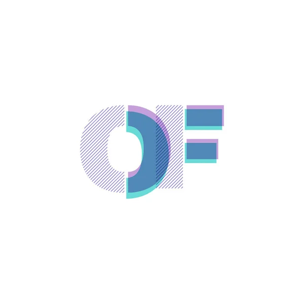 Lettres communes logo de — Image vectorielle