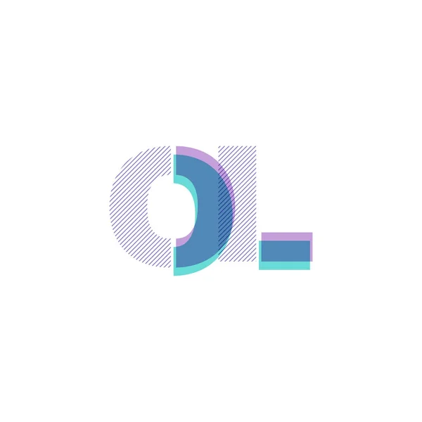 Lettres communes logo Ol — Image vectorielle