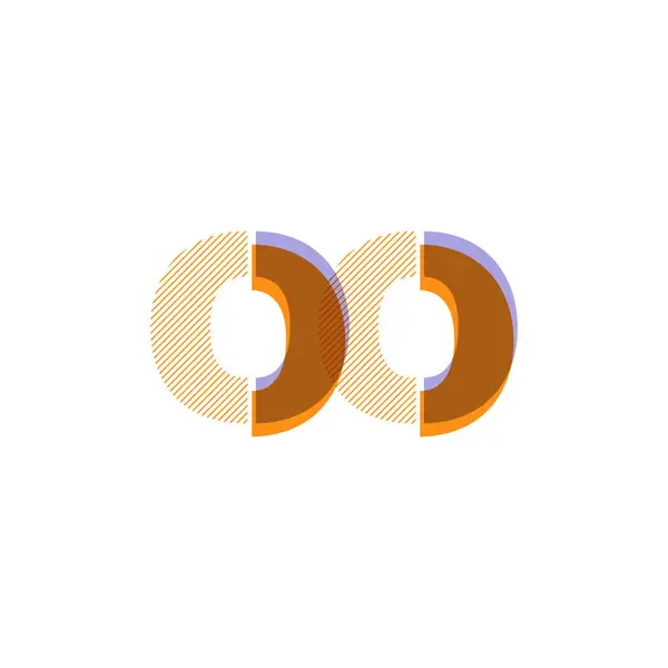 Letras conjuntas logo Oo — Vector de stock