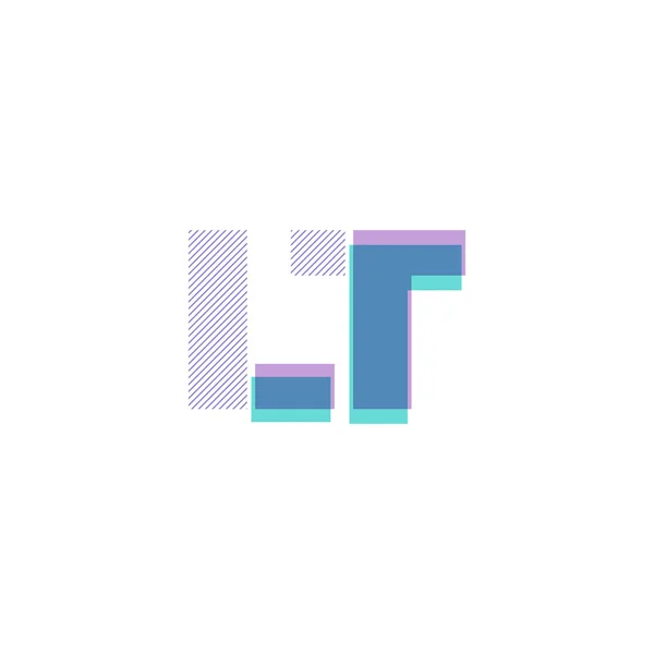 Letras conjuntas logo Lt — Vector de stock