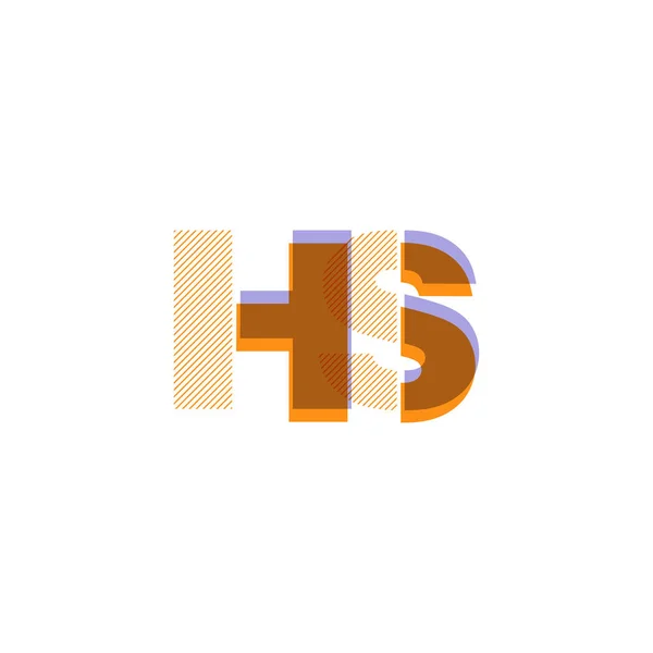 Ortak harf logo — Stok Vektör