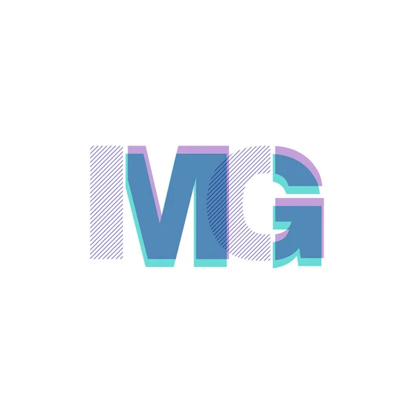 Ortak harf logo Mg — Stok Vektör