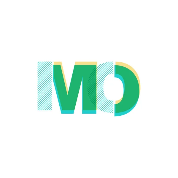 Letras conjuntas logo Mo — Vector de stock