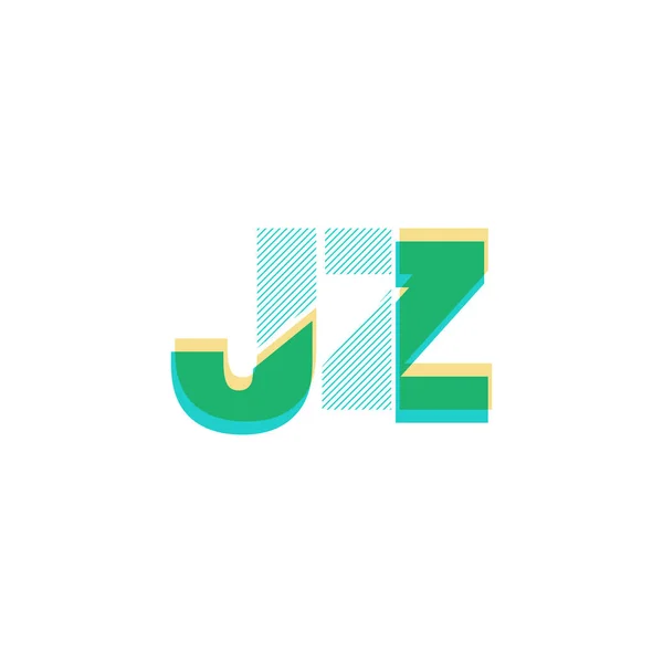 Gezamenlijke brieven logo — Stockvector