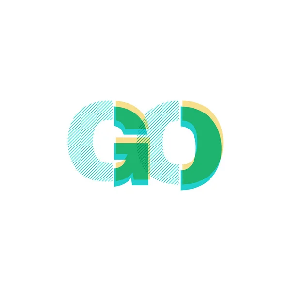 Gemeinsames Buchstaben-Logo — Stockvektor
