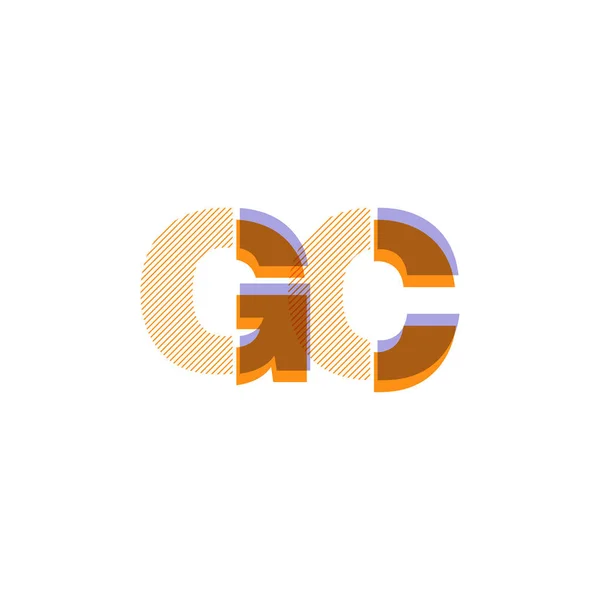 Gezamenlijke brieven logo — Stockvector